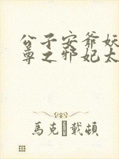 公子安爷妖帝至尊之邪妃太嚣张