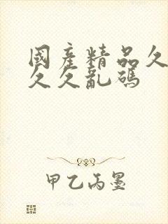 国产精品久久久久久乱码