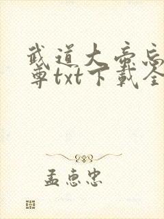 武道大帝忘情至尊txt下载全本免费