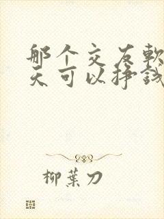 那个交友软件聊天可以挣钱