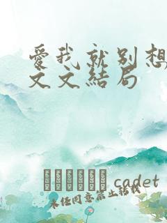 爱我就别想太多文文结局