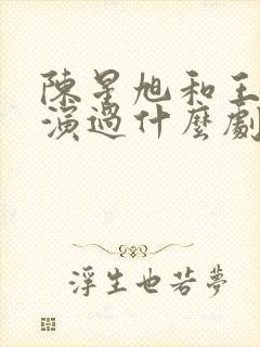 陈星旭和王玉雯演过什么剧