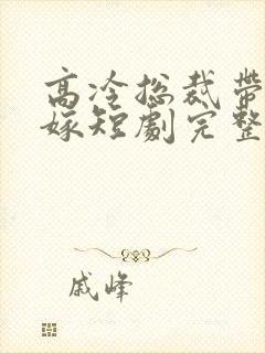 高冷总裁带娃求嫁短剧完整版