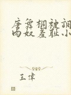 唐舞桐被调教成肉奴羞耻小说