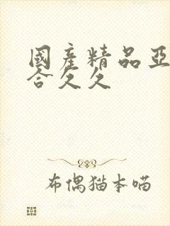 国产精品亚洲综合久久