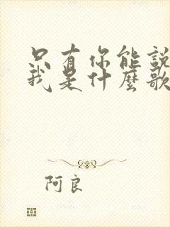 只有你能说声爱我是什么歌