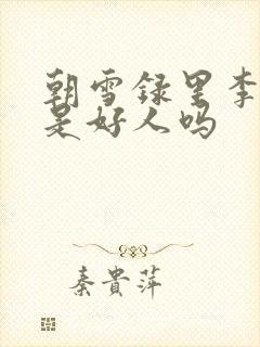 朝雪录里李牧云是好人吗