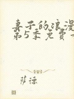 妻子的浪漫旅行第5季免费看