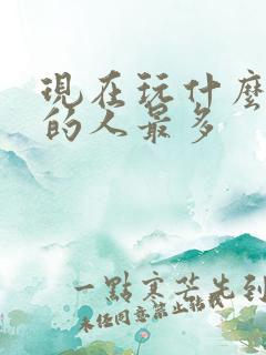 现在玩什么网游的人最多