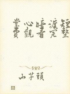 掌心暗渡短剧免费观看完整版