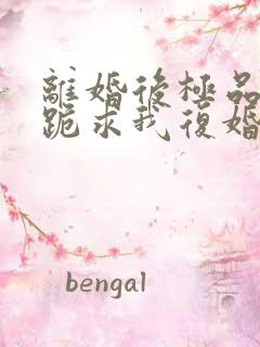 离婚后极品前夫跪求我复婚