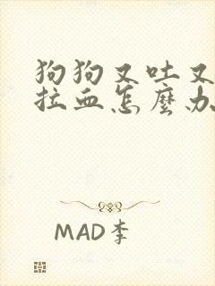 狗狗又吐又拉还拉血怎么办