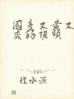 国产又黄又长又爽的视频