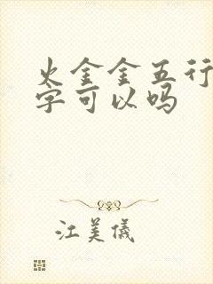 火金金五行的名字可以吗