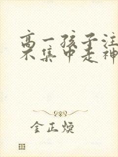 高一孩子注意力不集中走神