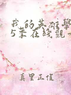 我的英雄学院第5季在线观看