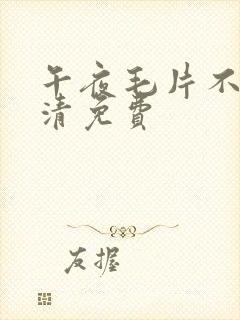 午夜毛片不卡高清免费