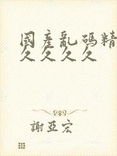 国产乱码精品久久久久久