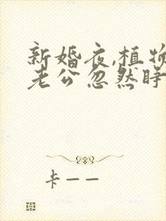 新婚夜,植物人老公忽然睁开眼小说在线收听