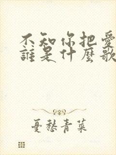 不知你把爱给了谁是什么歌