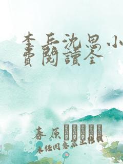 李兵沈思小说免费阅读全