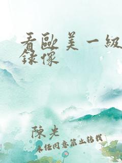 看欧美一级黄色录像