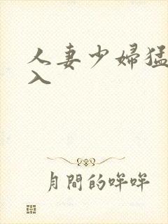 人妻少妇猛烈进入