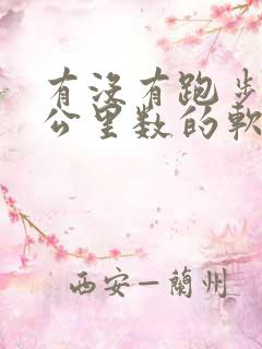 有没有跑步计时公里数的软件