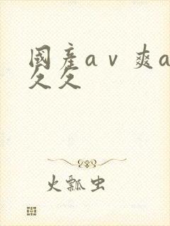 国产aⅴ爽av久久