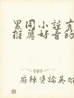 男同小说有哪些推荐好看的