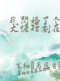 我闪婚了个财阀大佬短剧在线观看