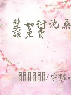 裴如衍沈桑宁小说免费