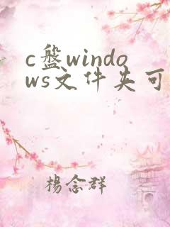 c盘windows文件夹可以转到d盘吗?