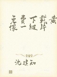 免费下载黄色录像一级片