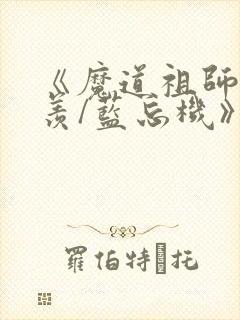 《魔道祖师魏无羡/蓝忘机》