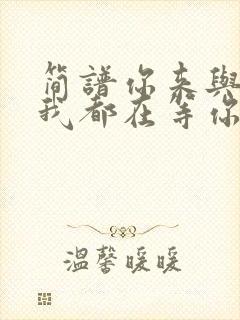 简谱你来与不来我都在等你