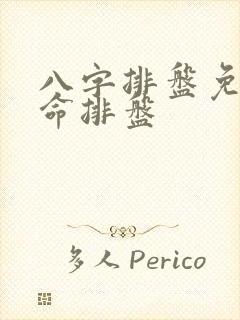 八字排盘免费算命排盘