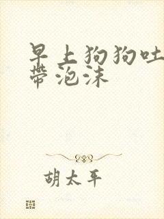 早上狗狗吐黄水带泡沫