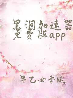 黑洞加速器永久免费版app