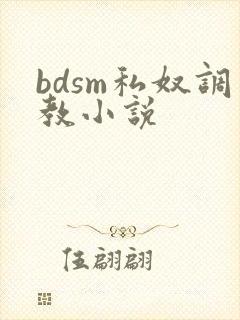 bdsm私奴调教小说