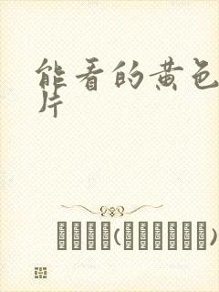 能看的黄色一级片