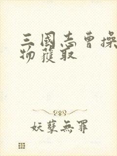 三国志曹操传宝物获取