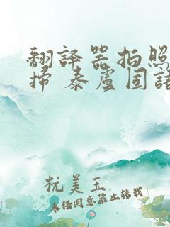 翻译器拍照扫一扫 泰卢固语语