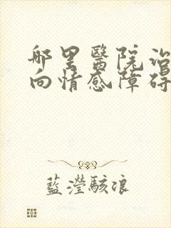 哪里医院治疗双向情感障碍最好