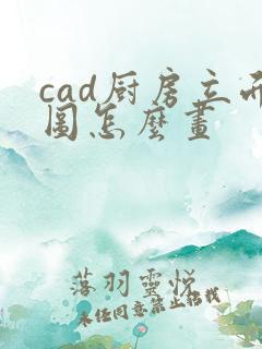 cad厨房立面图怎么画