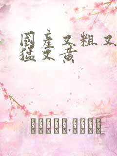 国产又粗又爽又猛又黄