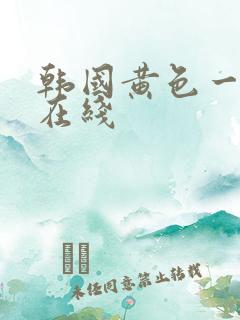 韩国黄色一级片在线