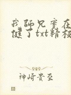 我师兄实在太稳健了txt精校全集下载