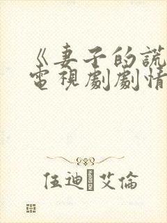 《妻子的谎言》电视剧剧情免费观看