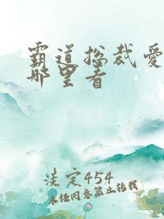 霸道总裁爱上我哪里看